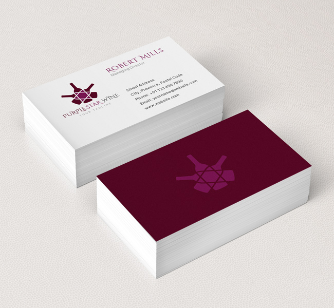 logo on business card