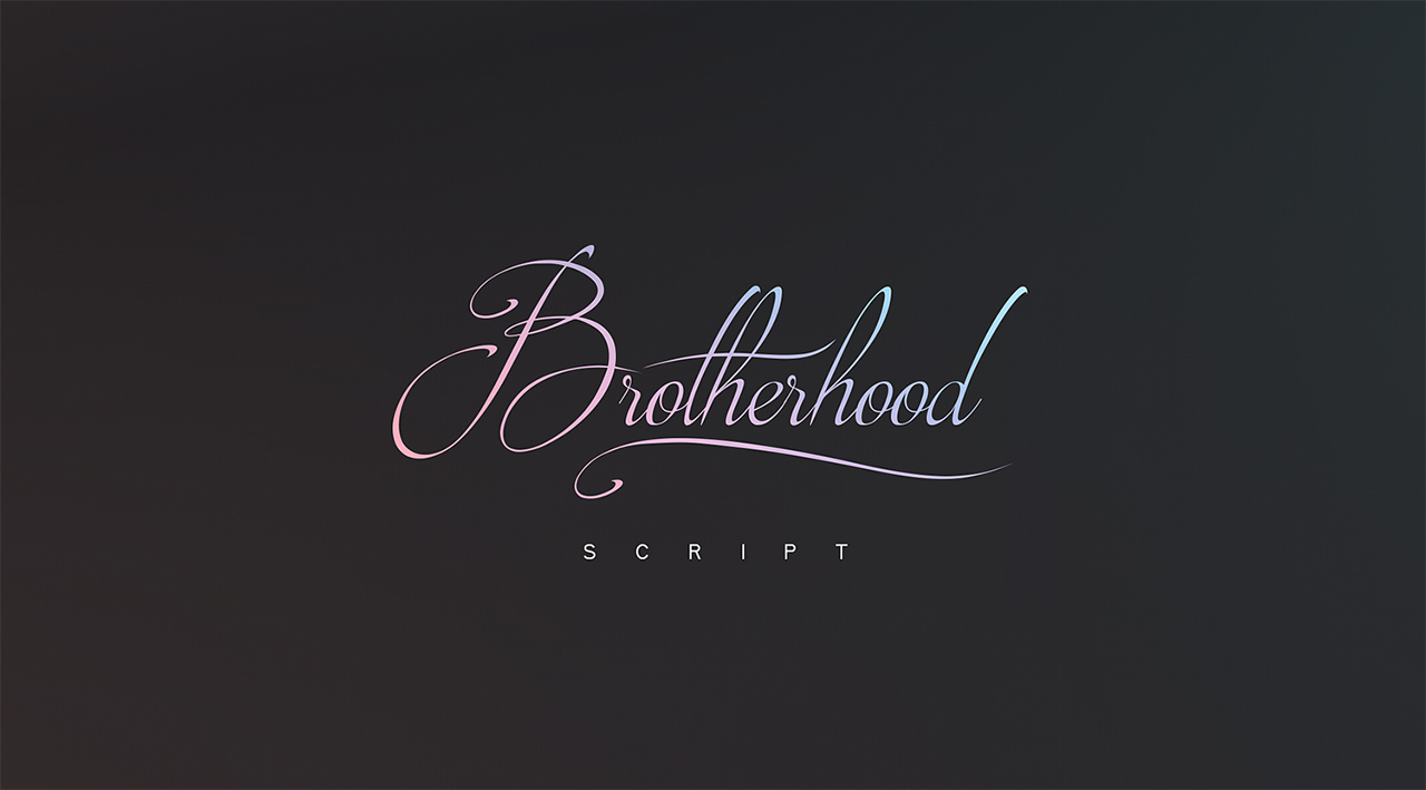 top cursive fonts brotherhood script font